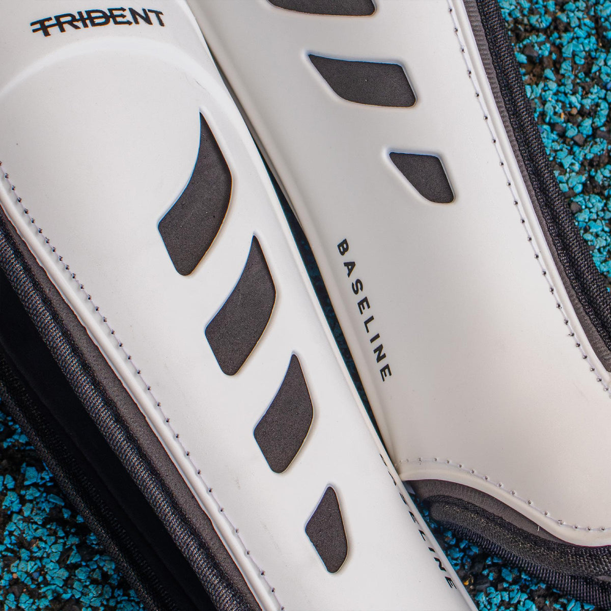 Trident Baseline Hockey Shinguard - White