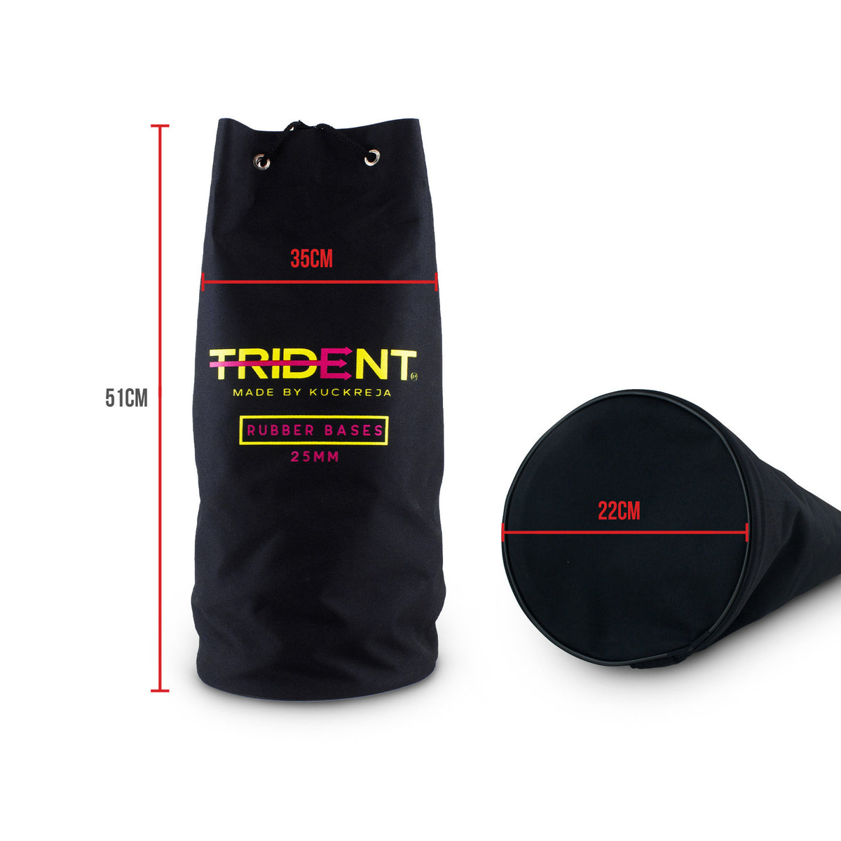 Trident 25mm Crossbar Rubber Base Bag