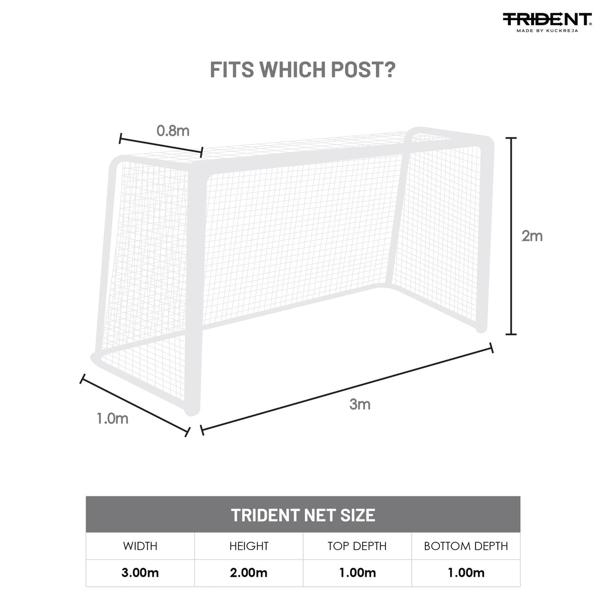 Trident T-20FN Futsal Net (Orange)