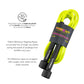 Trident Milestone Skipping Rope - Electric Neon