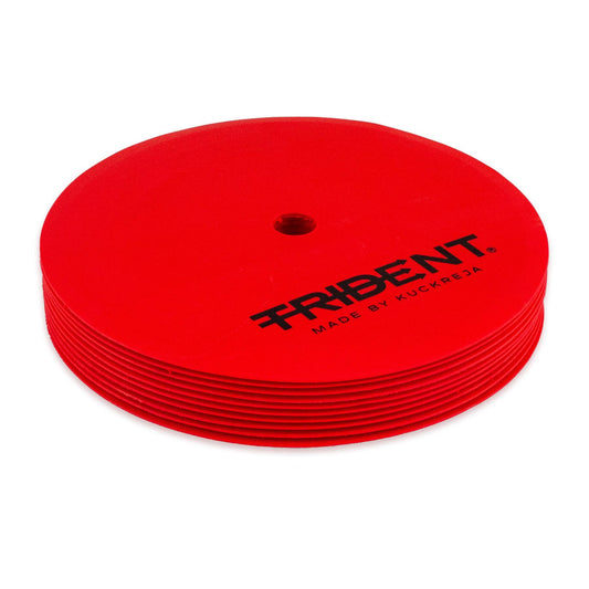Trident Rubber Agility Dots Red (Set Of 10)