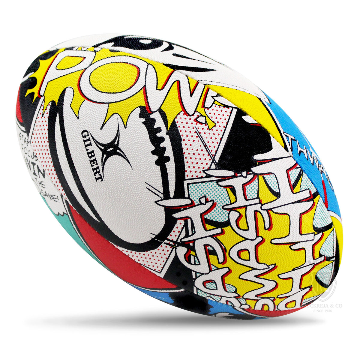 Gilbert Randoms Rugby Ball - Focus (Size 5)