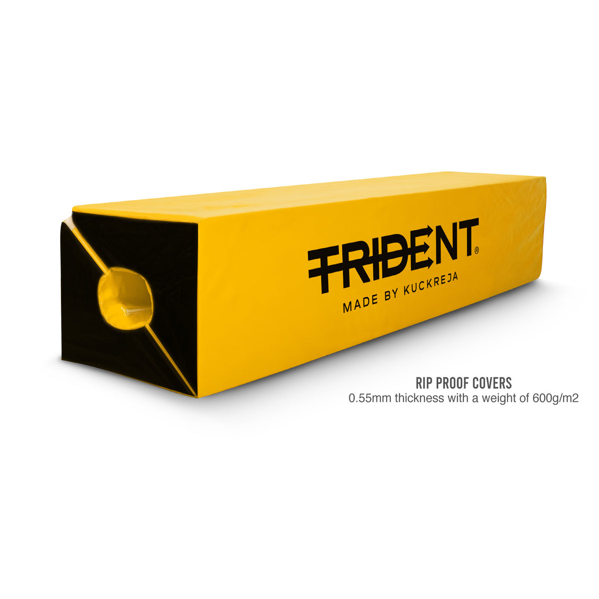 Trident Rugby Post Protectors - 10" x 10" (Set of 4) - Yellow