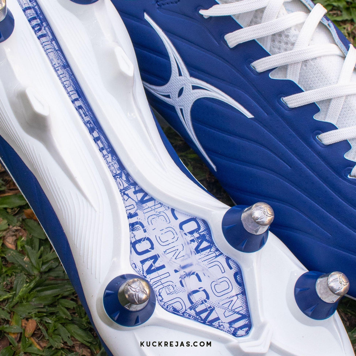 Gilbert Icon Power X Rugby Boots - 8 Stud (Blue)