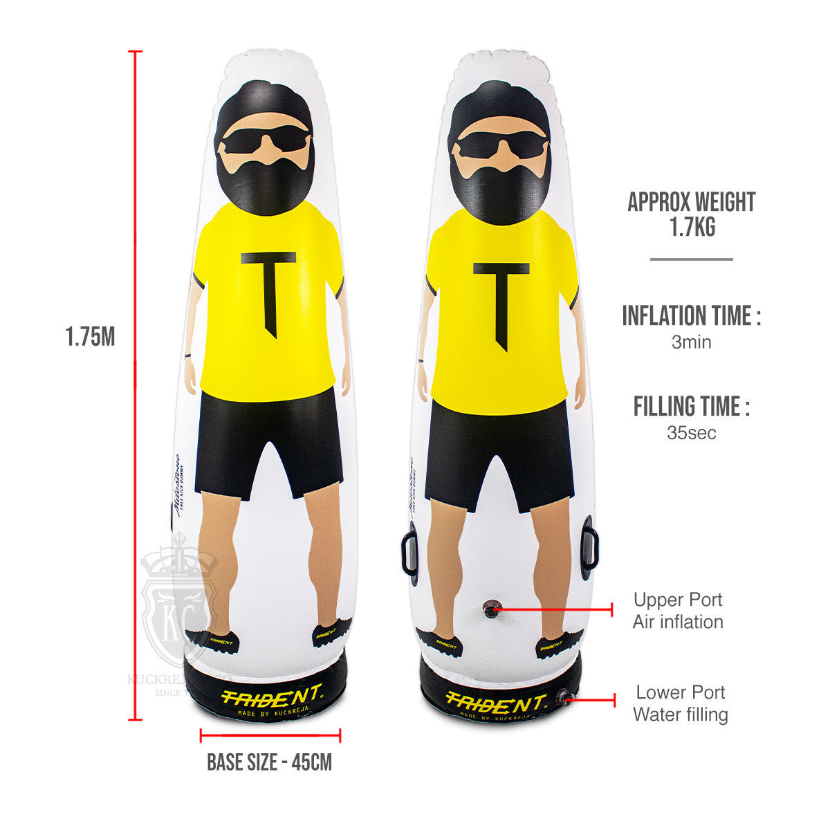 Trident Milestone Inflatable Free Kick Dummy (1.75m)