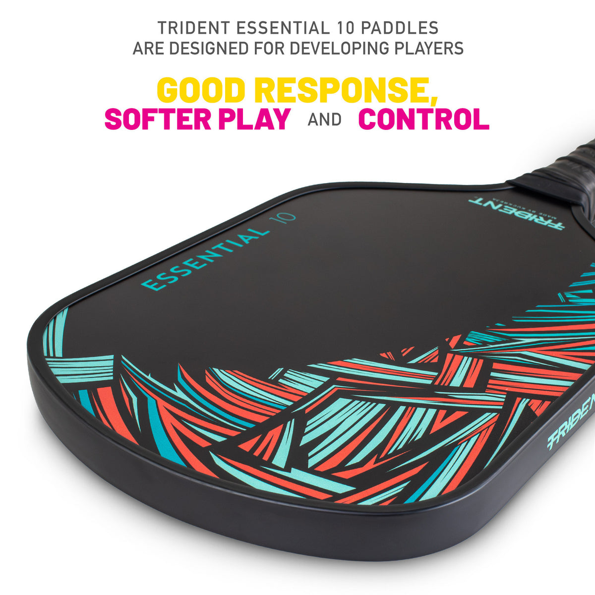Trident Essential 10 Pickleball Paddle - Jungle Red