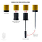 Trident Spare Corner Post Spikes (Set of 4)