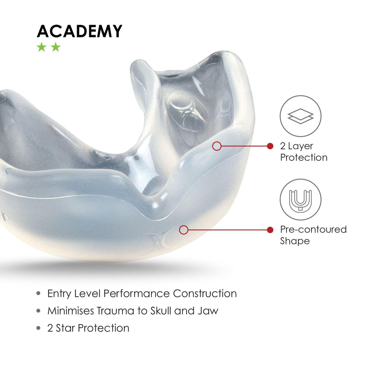 Gilbert Academy Mouthguard - Clear