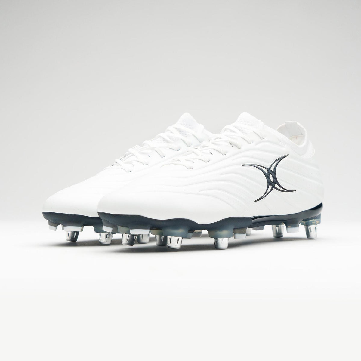 Gilbert Icon X Rugby Boots - 6 Studs (White)