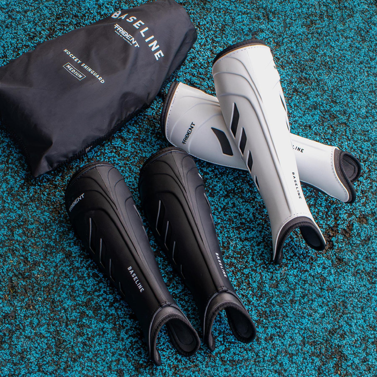 Trident Baseline Hockey Shinguard - Black