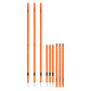 Trident Two-Piece Slalom Pole with Spring - Orange