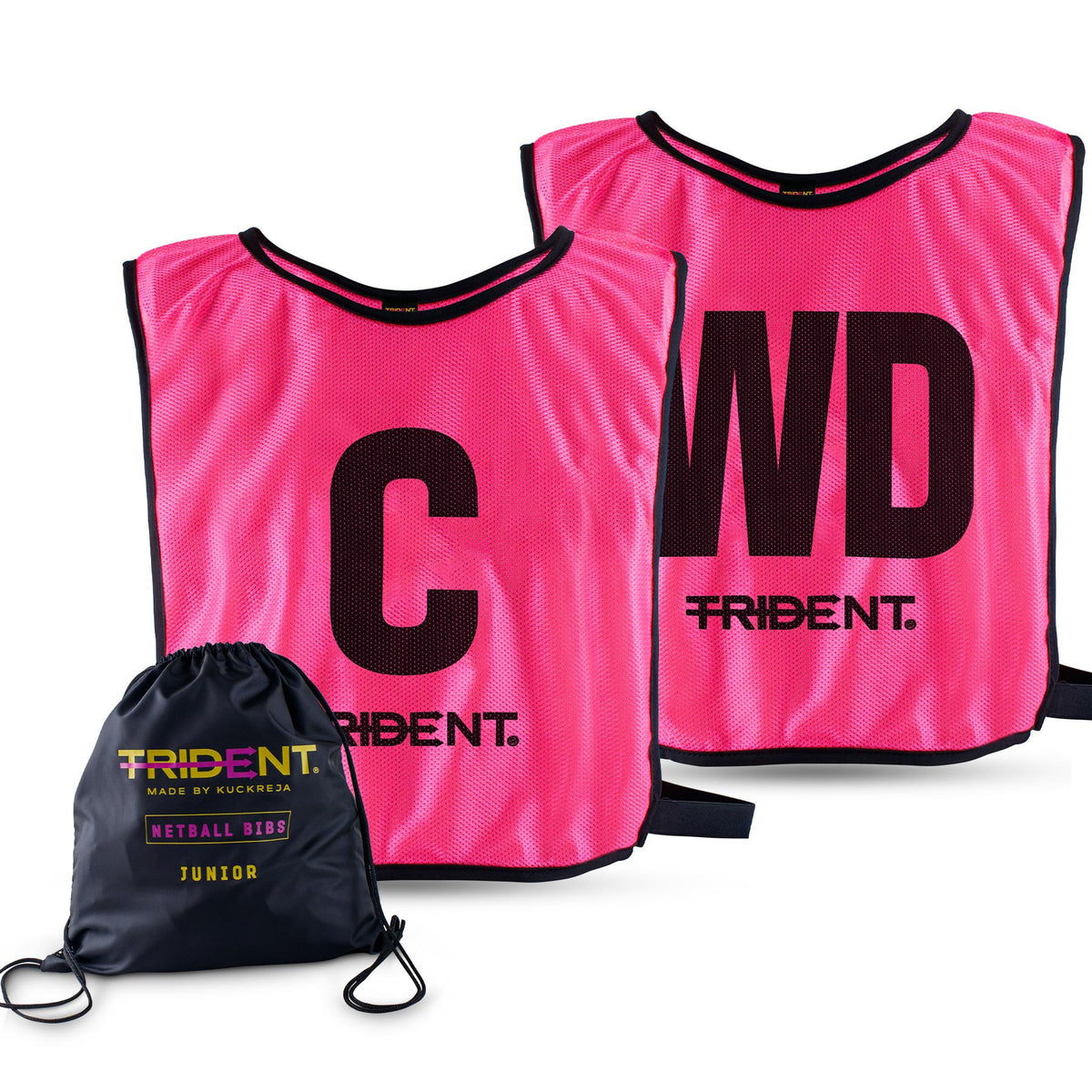 Trident Netball Bibs Set - Pink (Senior, Junior)