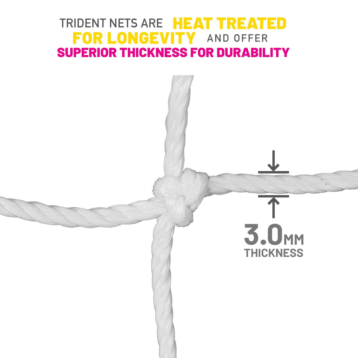 Trident T-30 Football Net (White)