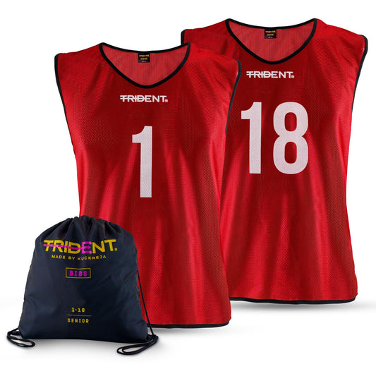 Trident Bibs with Bag - Red (1-18)