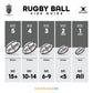 Gilbert Randoms Rugby Ball - Pumpkin (Size 5)