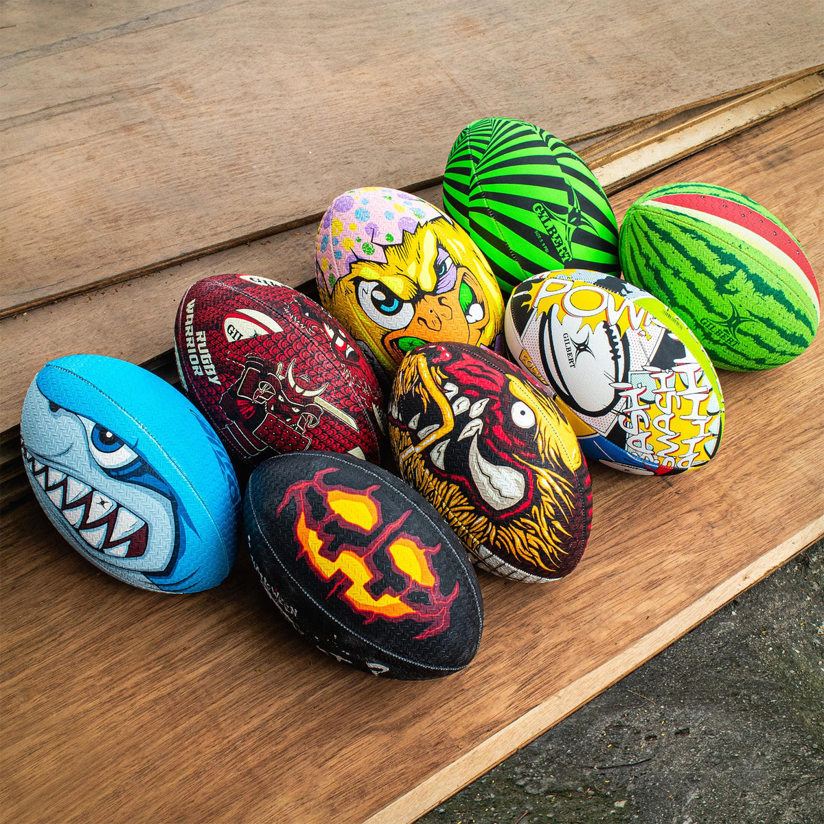 Gilbert Randoms Rugby Ball - Focus (Size 5)