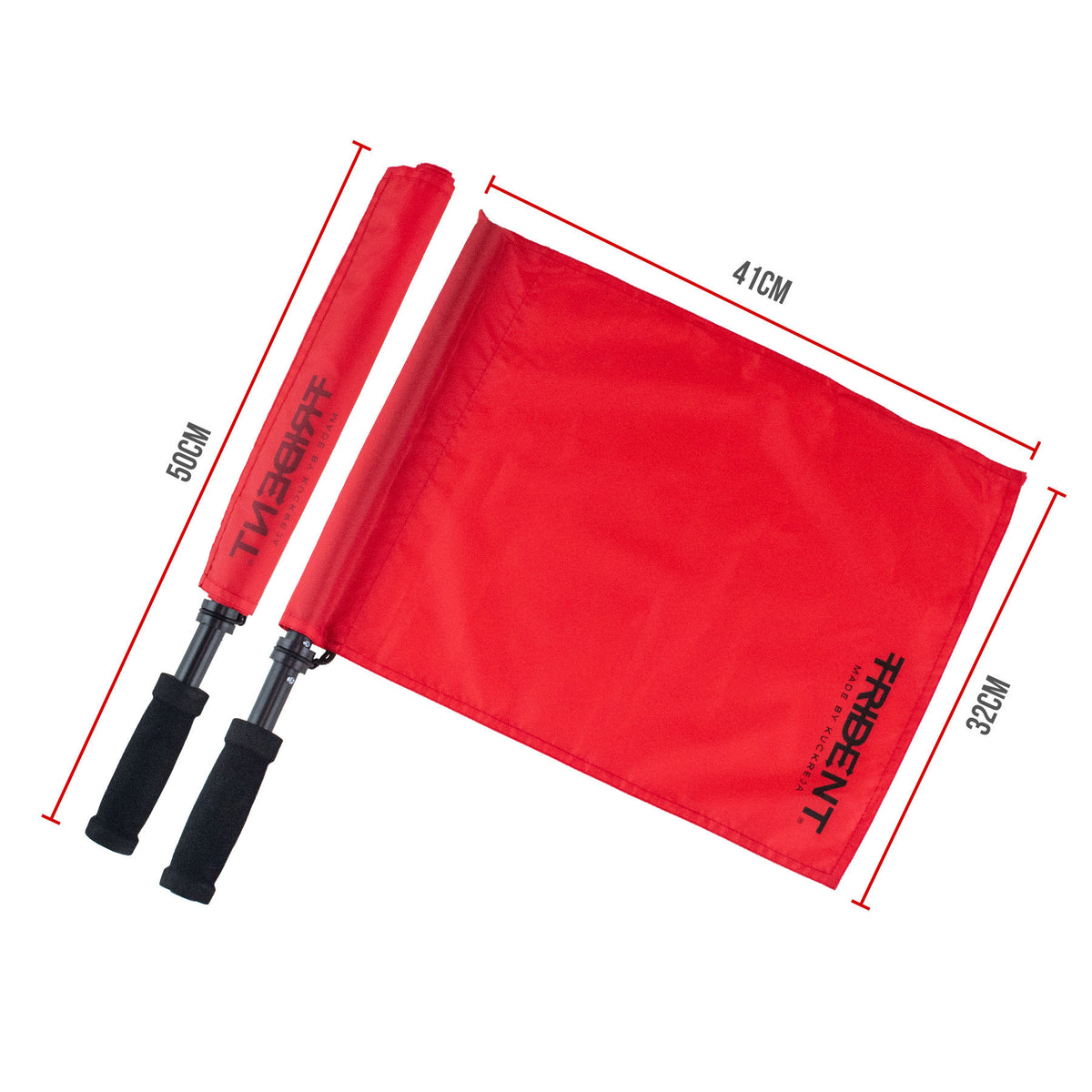 Trident Judge's Flag - Red (Pair in Bag)