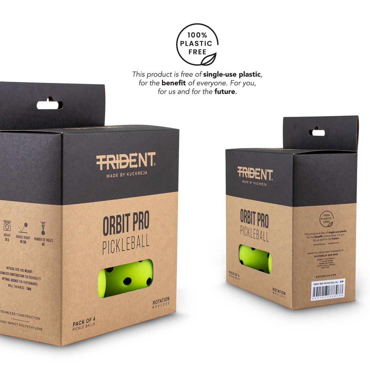 Trident Orbit Pro Pickleball Balls - Neon (Set of 4)