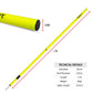 Trident Two-Piece Slalom Pole with Spring - Neon
