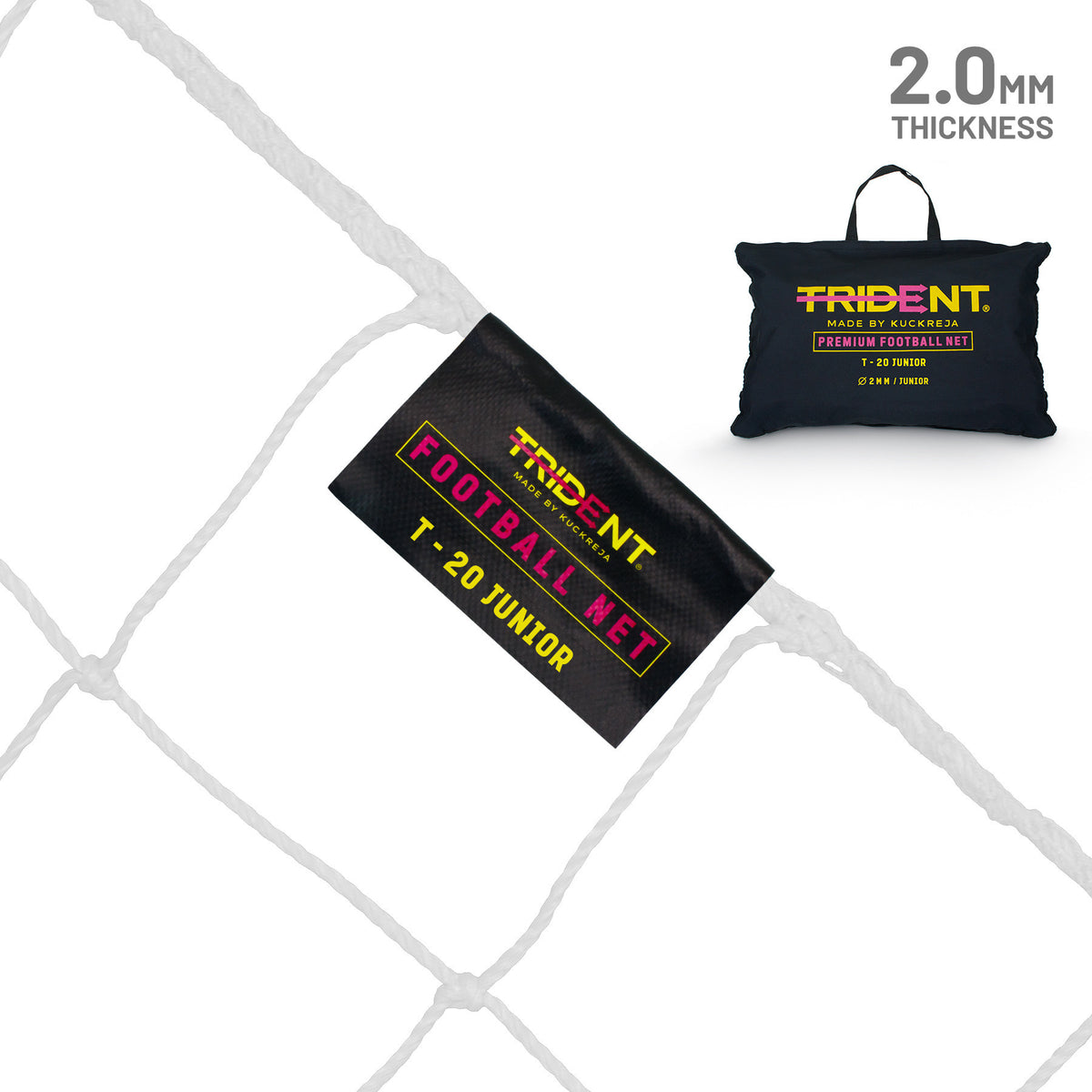 Trident T-20 Junior Football Net (White)
