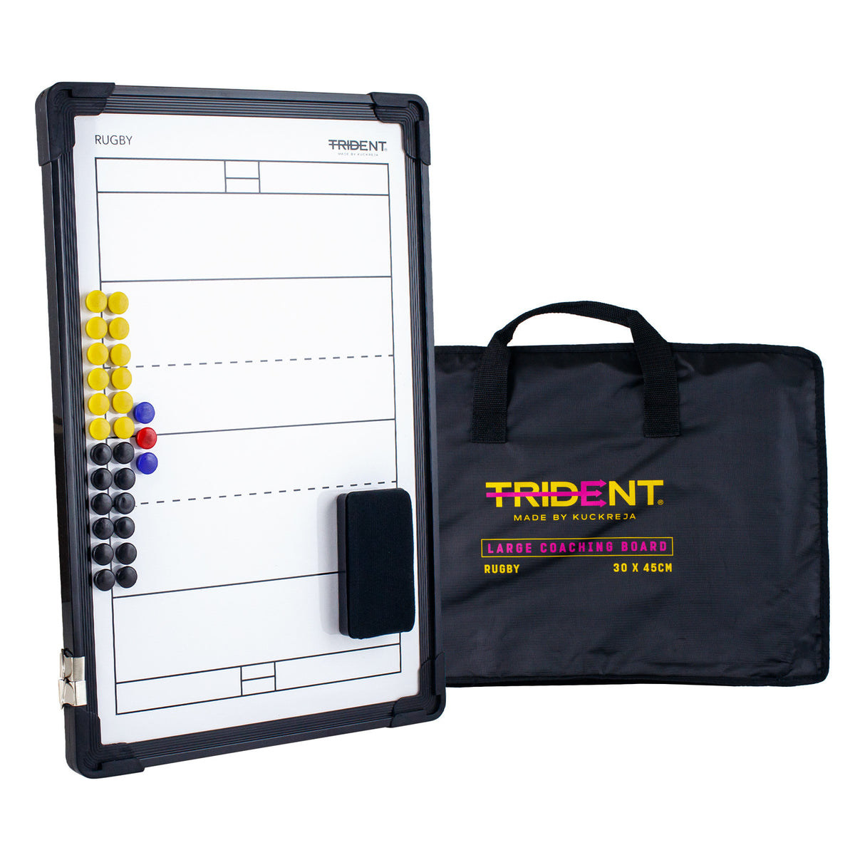 Trident Large Magnetic Coaching Board - Rugby (30 x 45cm)