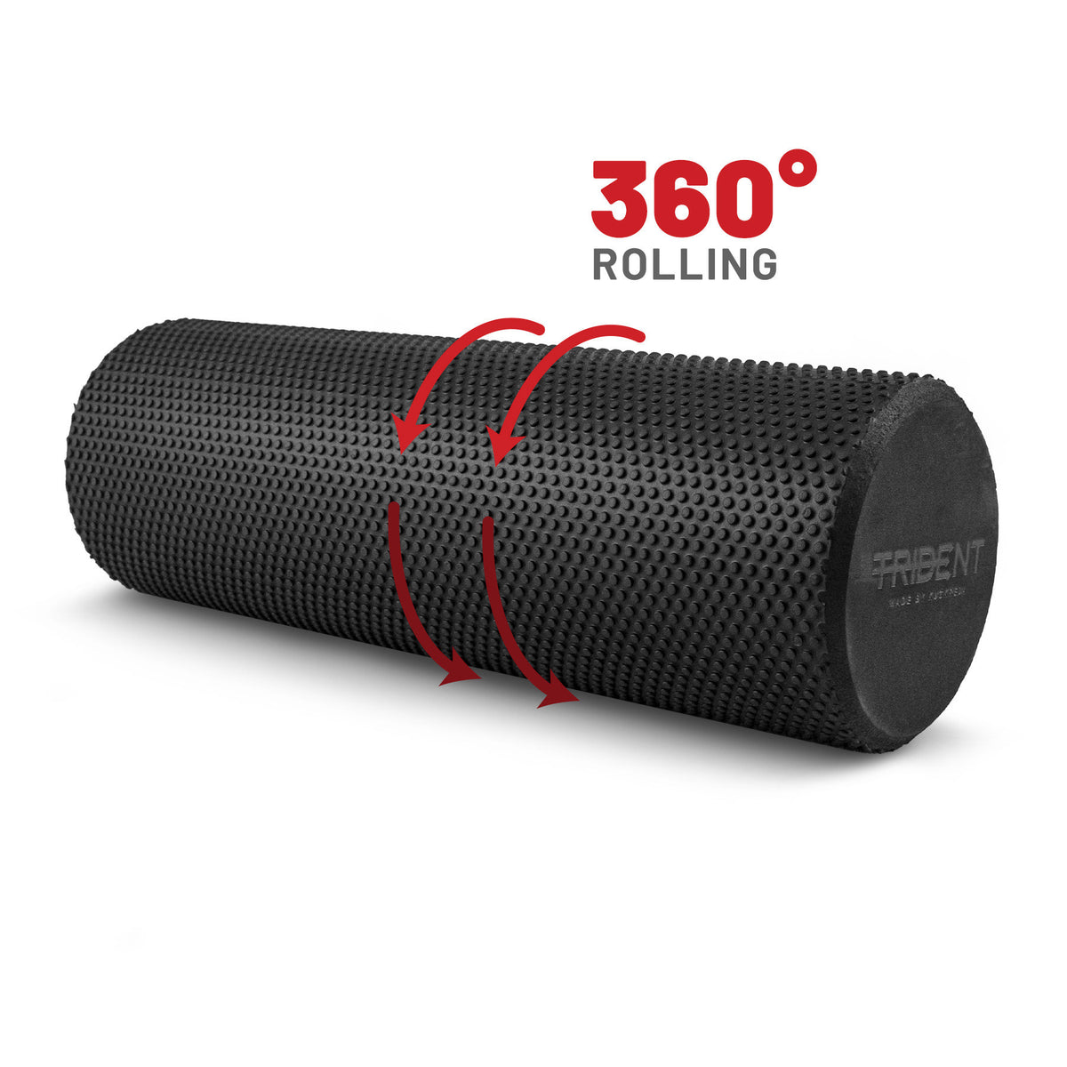 Trident Master Dimple Yoga Roller - Black (45 x 15cm)
