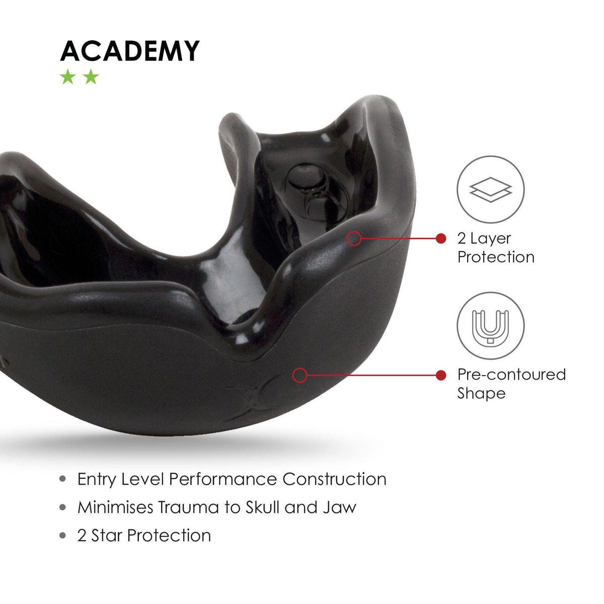 Gilbert Academy Mouthguard - Black