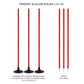Trident Two-Piece Slalom Pole - Red