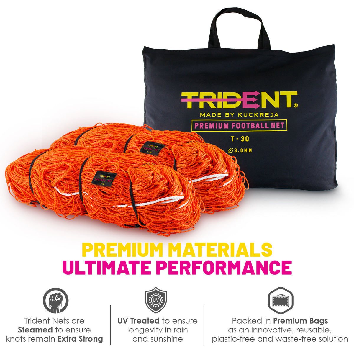 Trident T-30 Football Net (Orange)