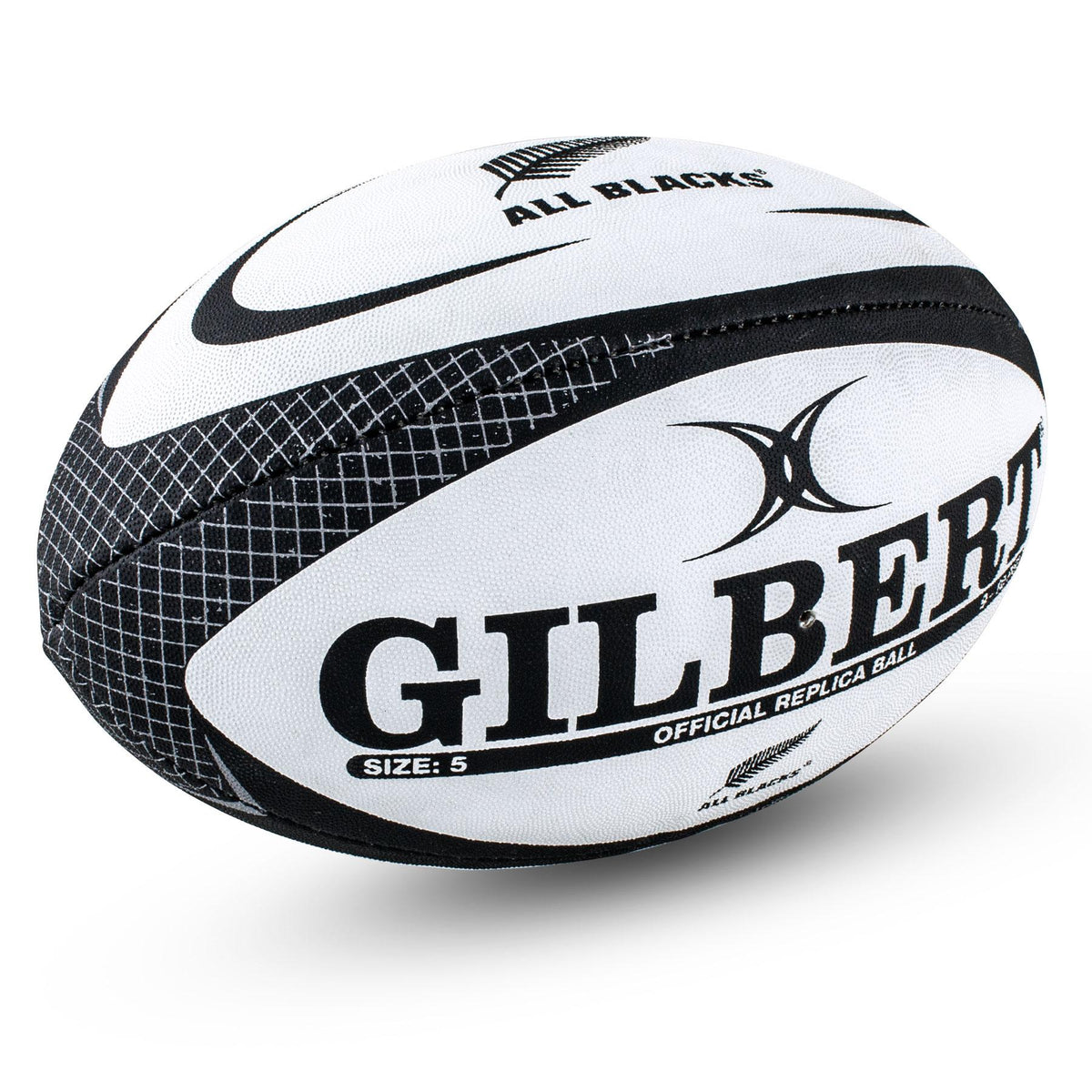 Gilbert All Blacks Official Replica Rugby Ball (Size 5)
