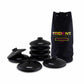 Trident 25mm Crossbar Rubber Base - 1kg (Set of 8)