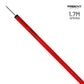 Trident Slalom Pole with Spring - Red