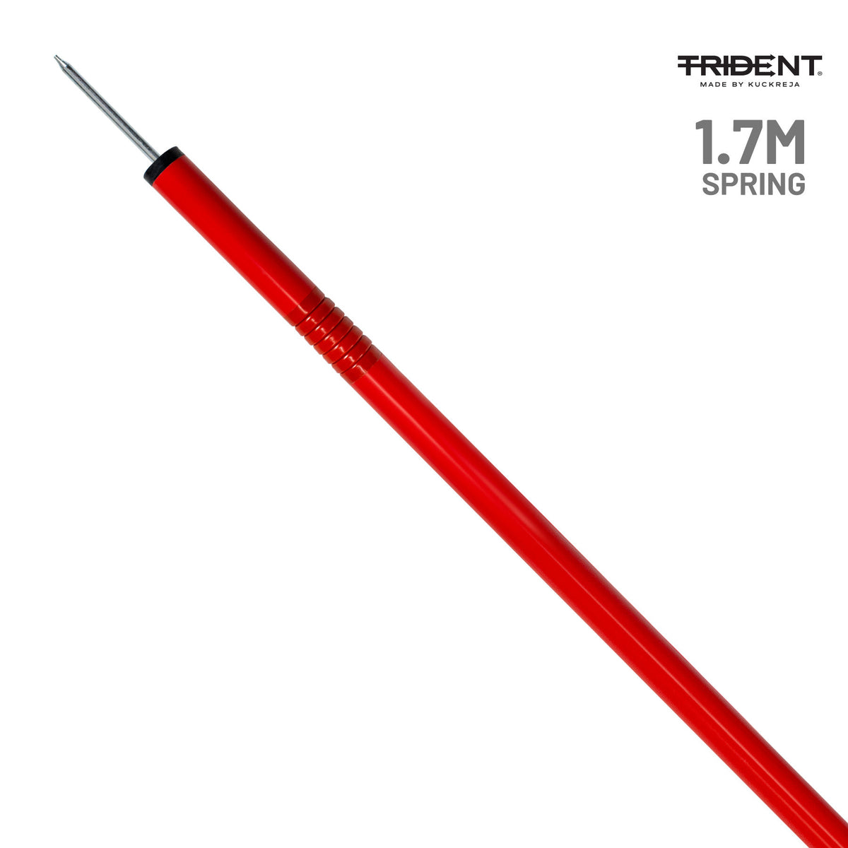 Trident Slalom Pole with Spring - Red