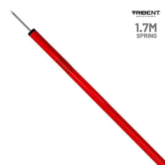 Trident Slalom Pole with Spring - Red