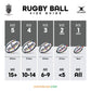 Gilbert All Blacks Midi Rugby Ball (Size 2)