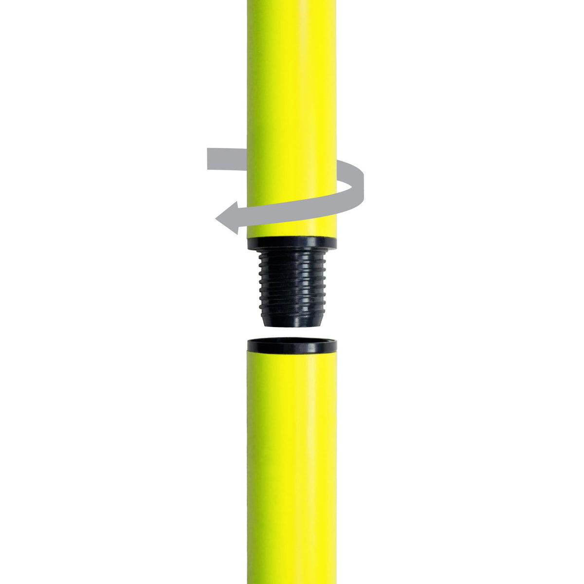 Trident Two-Piece Slalom Pole with Spring - Neon