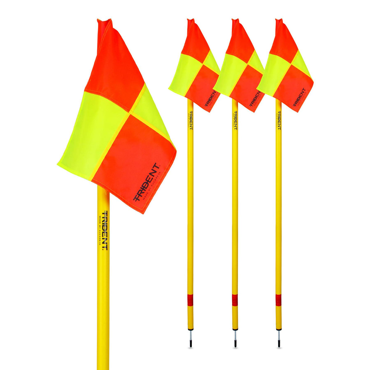Trident Spare Corner Flags – Set of 4 (Neon Squares)