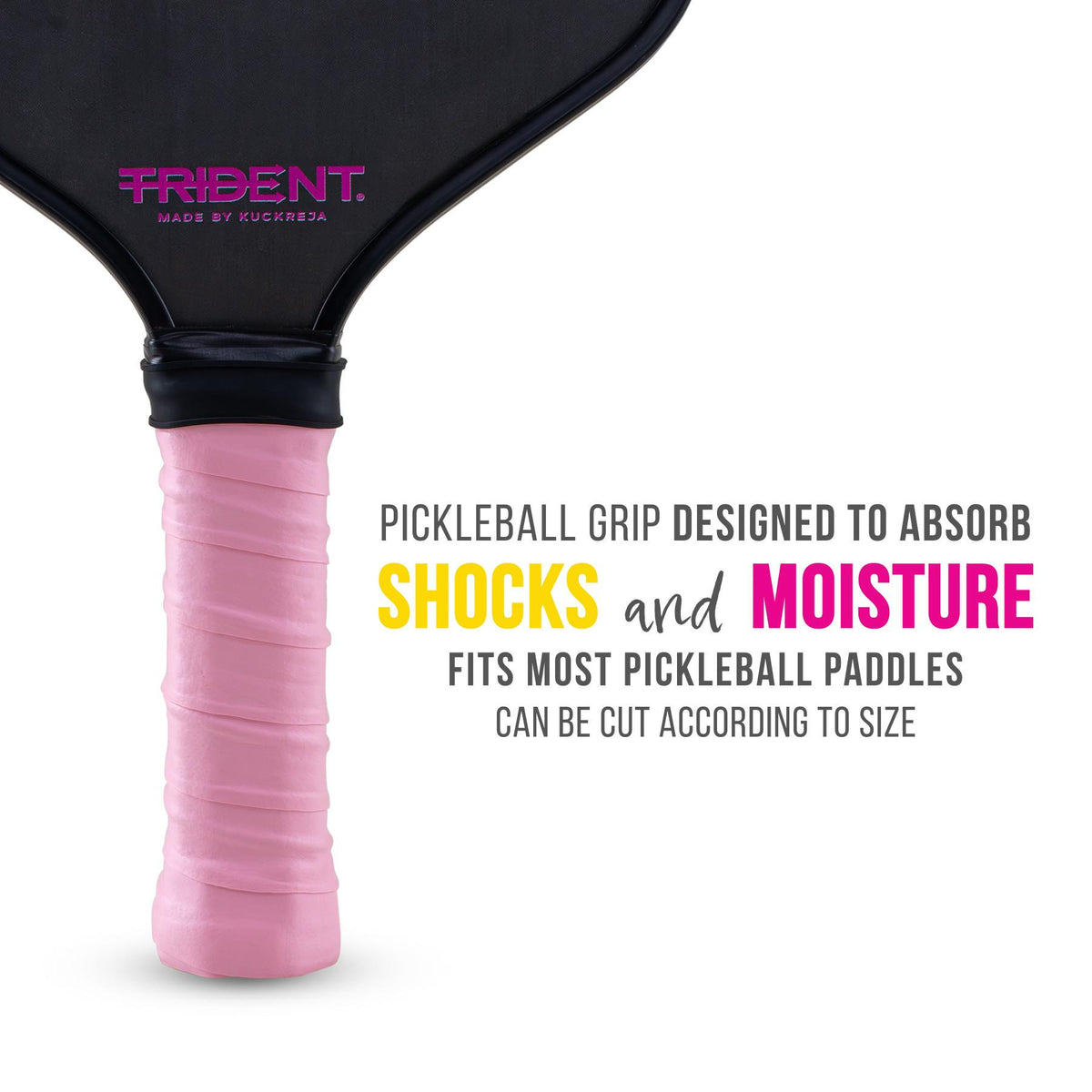 Trident Pickleball Paddle Grip - Pastel Pink