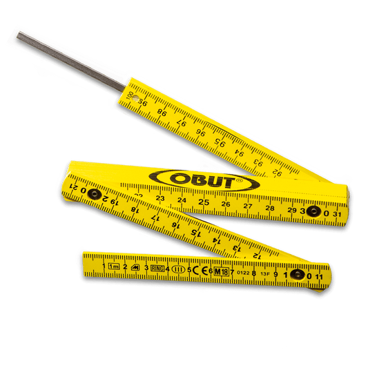 Obut Petanque Folding Ruler - Yellow