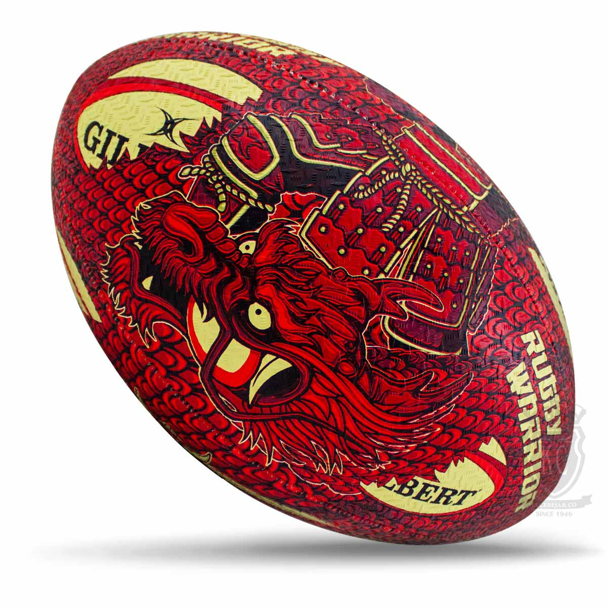 Gilbert Randoms Rugby Ball - Warrior (Size 5)