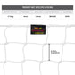 Trident T-50 World Cup Braided Football Net (White)