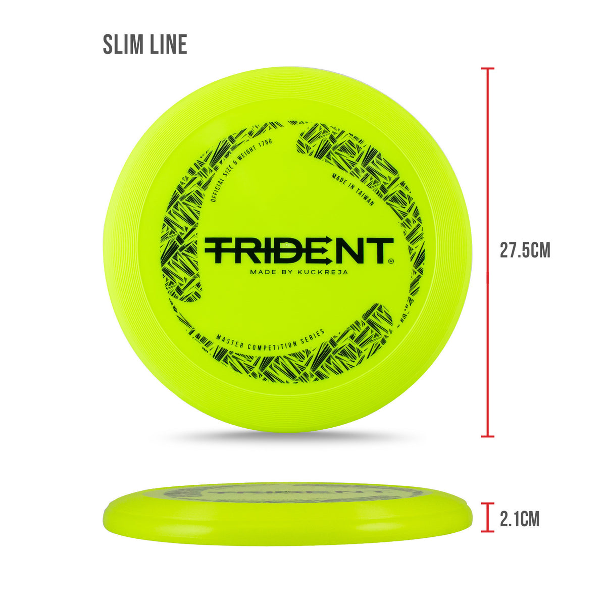 Trident Frisbee 175g - Neon (Regular/Slimline)