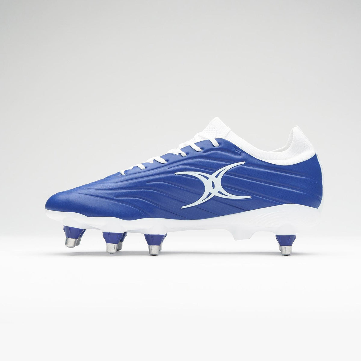 Gilbert Icon Power X Rugby Boots - 8 Stud (Blue)