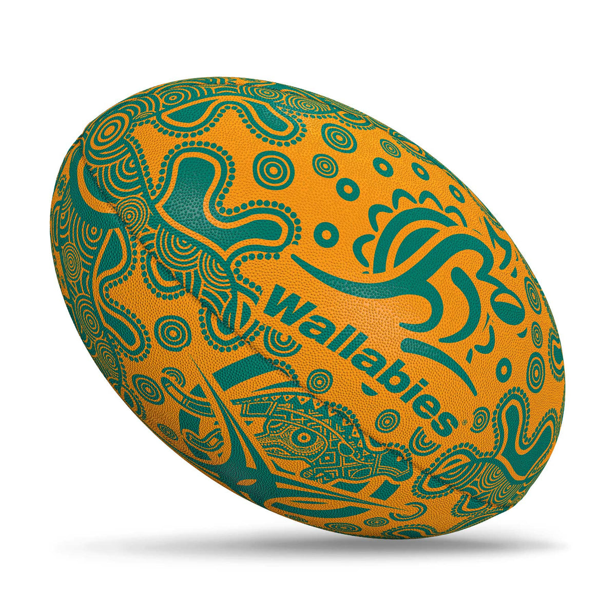 Gilbert Randoms Rugby Ball - Wallabies (Size 5)