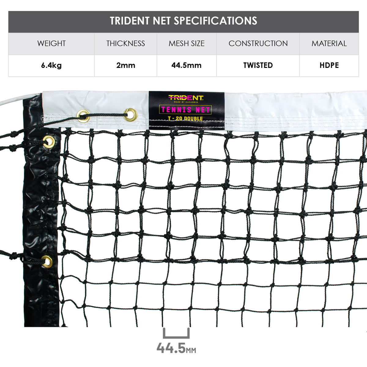 Trident T-20D Tennis Net