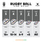 Gilbert All Blacks Supporter Rugby Ball (Size 5, 4)