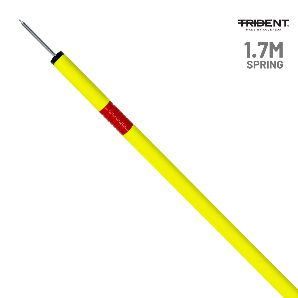 Trident Slalom Pole with Spring - Neon