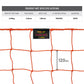 Trident T-25FN Futsal Net (Orange)