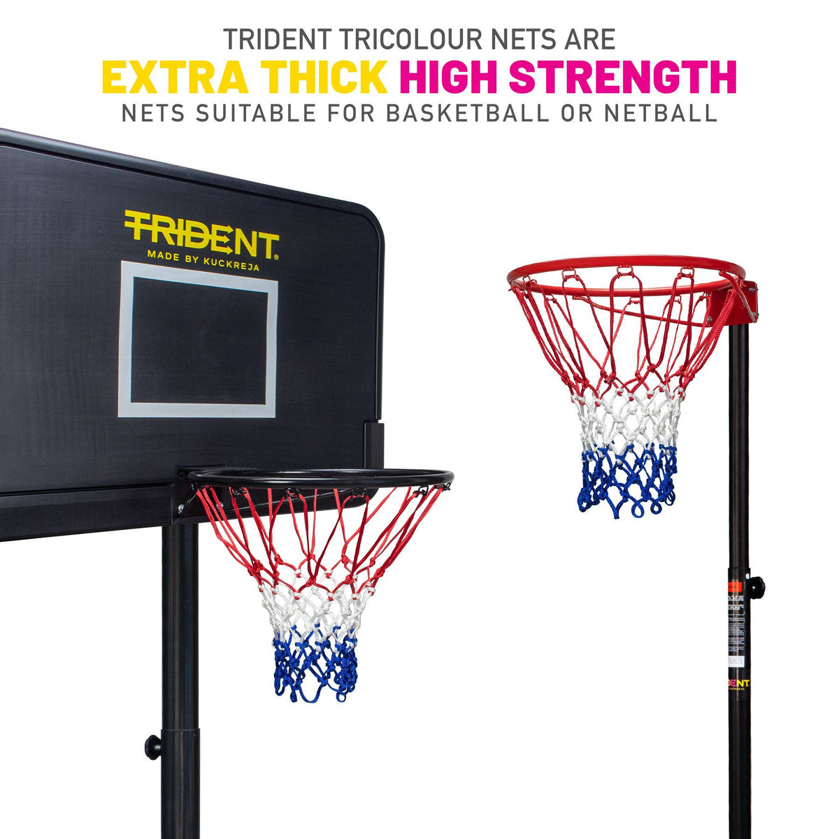 Trident Premium Basketball/Netball Net (Pair)
