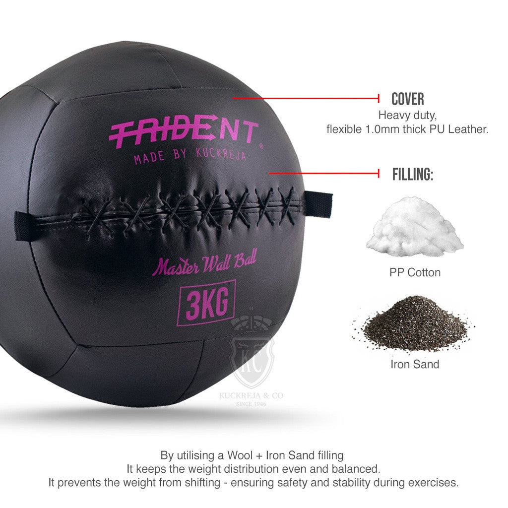 Trident Master Premium Wall Ball - 3kg